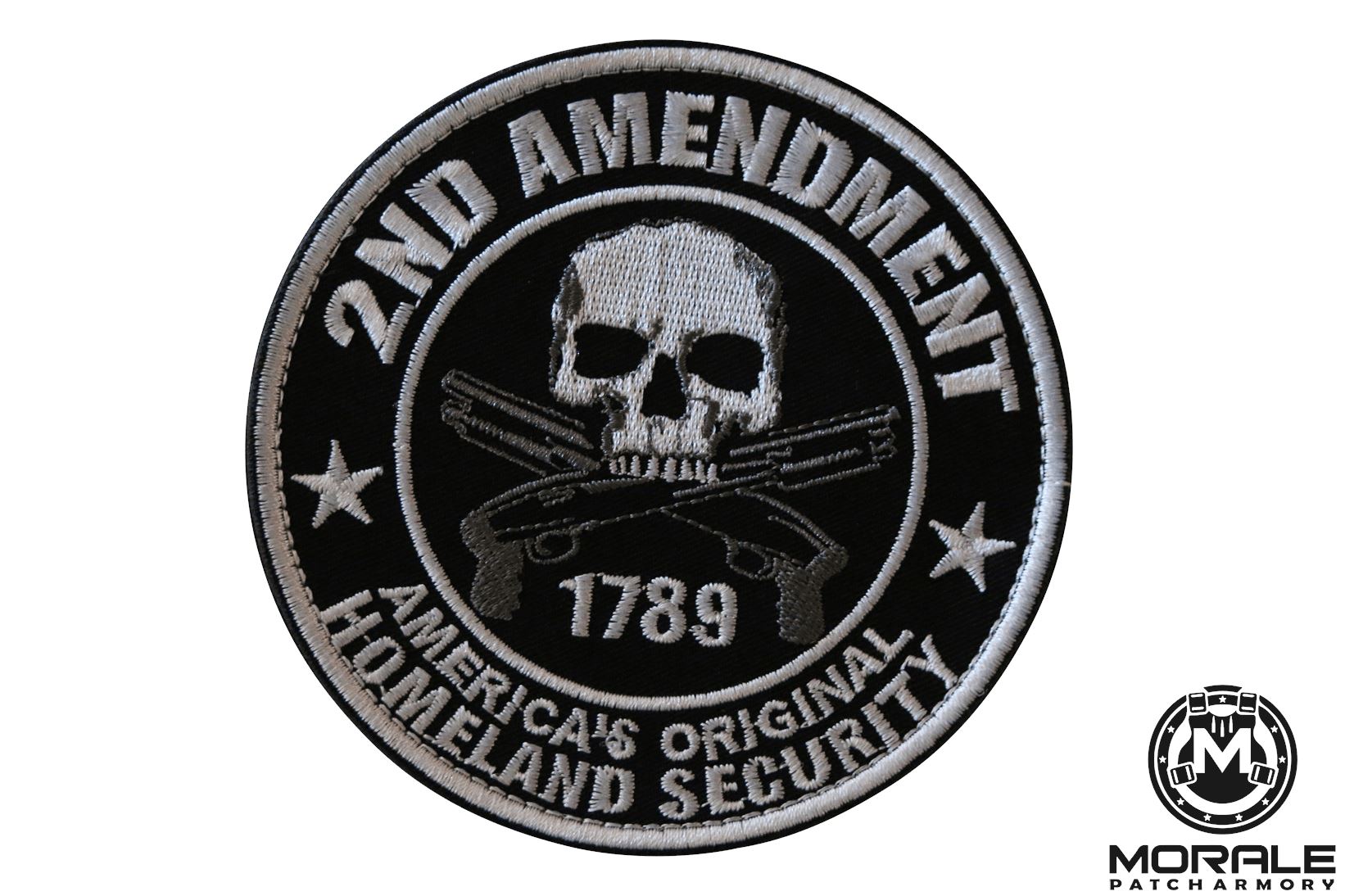 Second Amendment 1789 Embroidered Patch Morale Patch® Armory