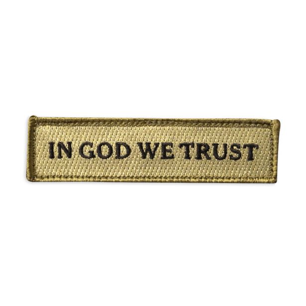In God We Trust Embroidered Patch Morale Patch® Armory Multitan 