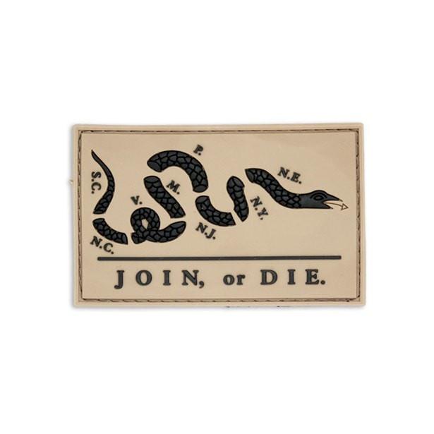 Join or Die PVC Patch Morale Patch® Armory Tan