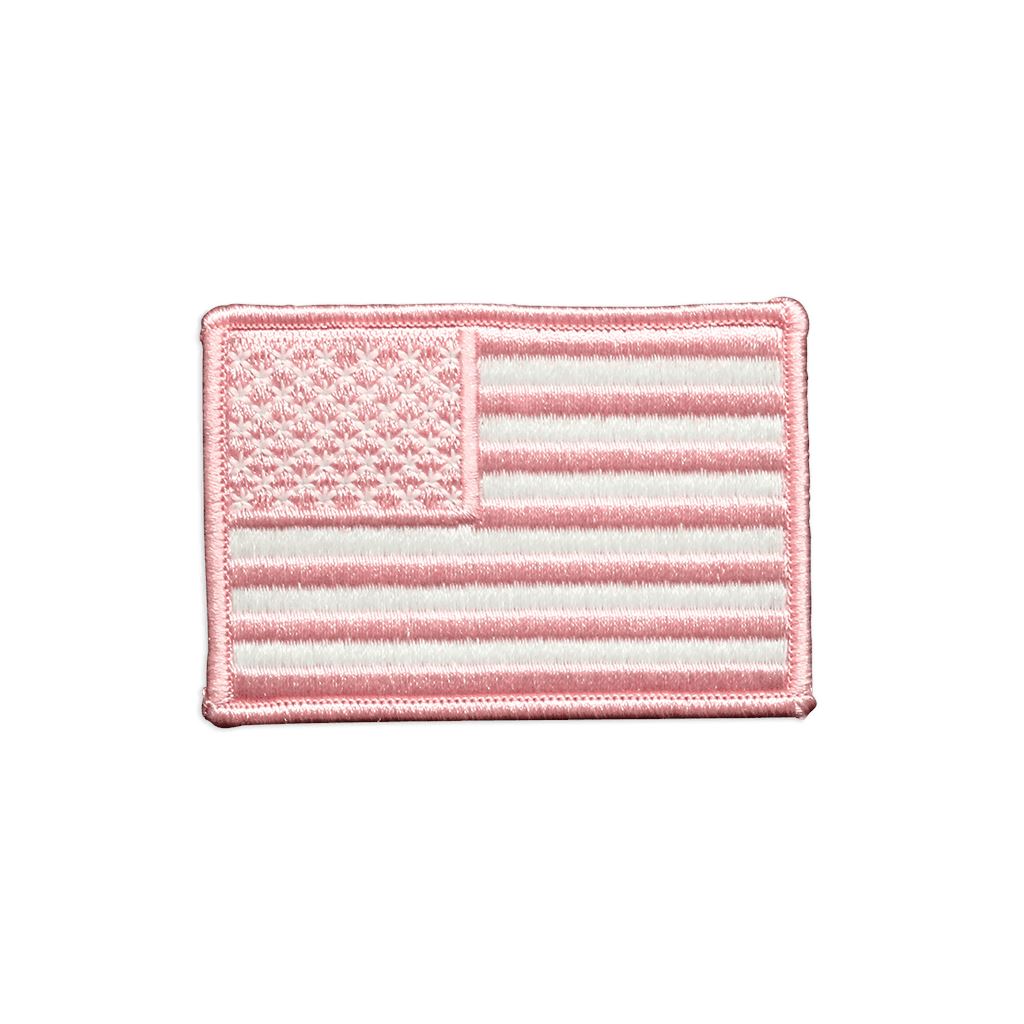 American Flag Embroidered Embroidered Patch Morale Patch® Armory Pink 