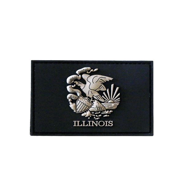 Illinois State Flag PVC Patch Morale Patch® Armory