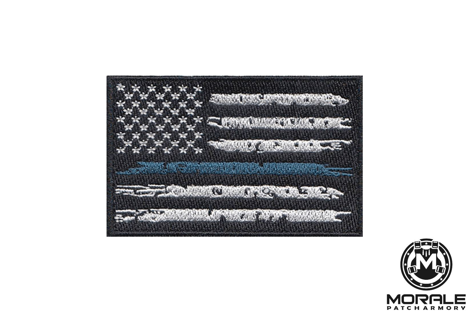 Thin Blue Line Across America Embroidered Patch Morale Patch® Armory 