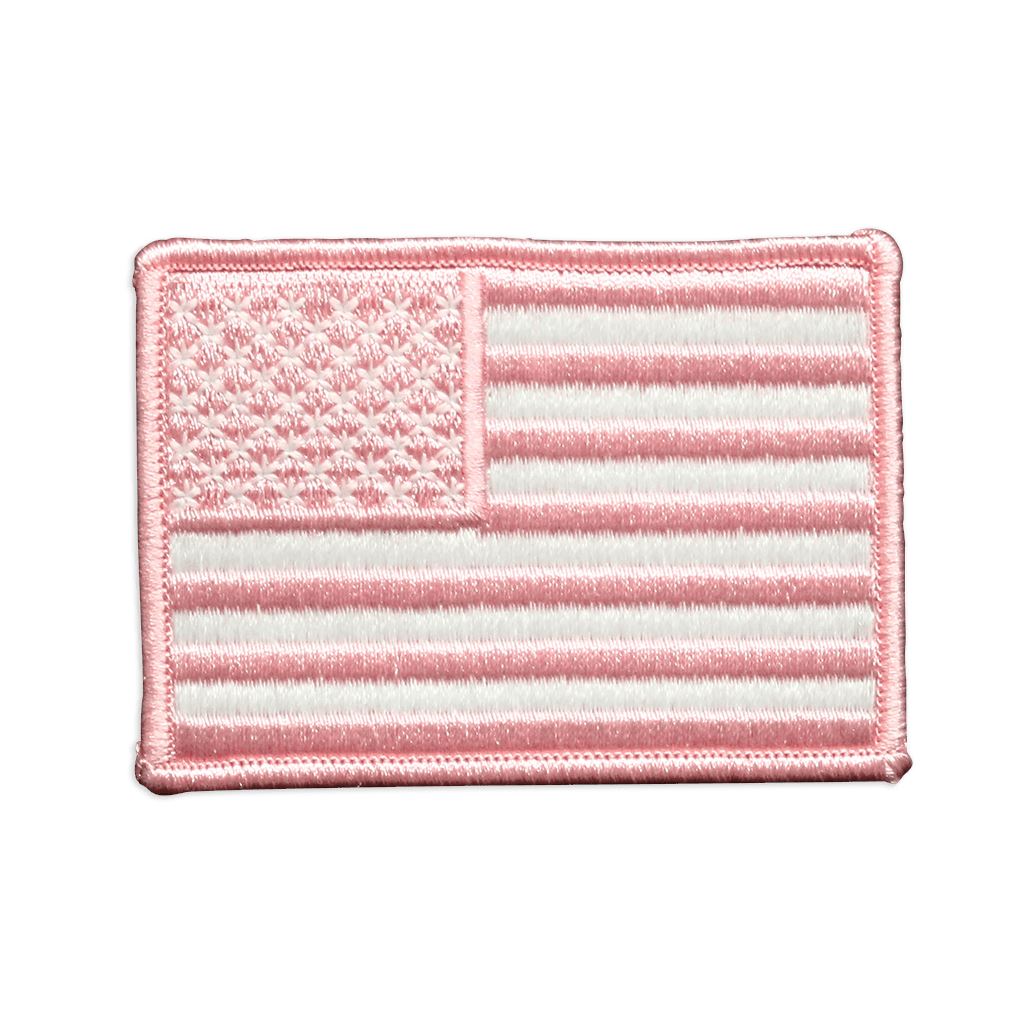 New Pink US Flag Patch
