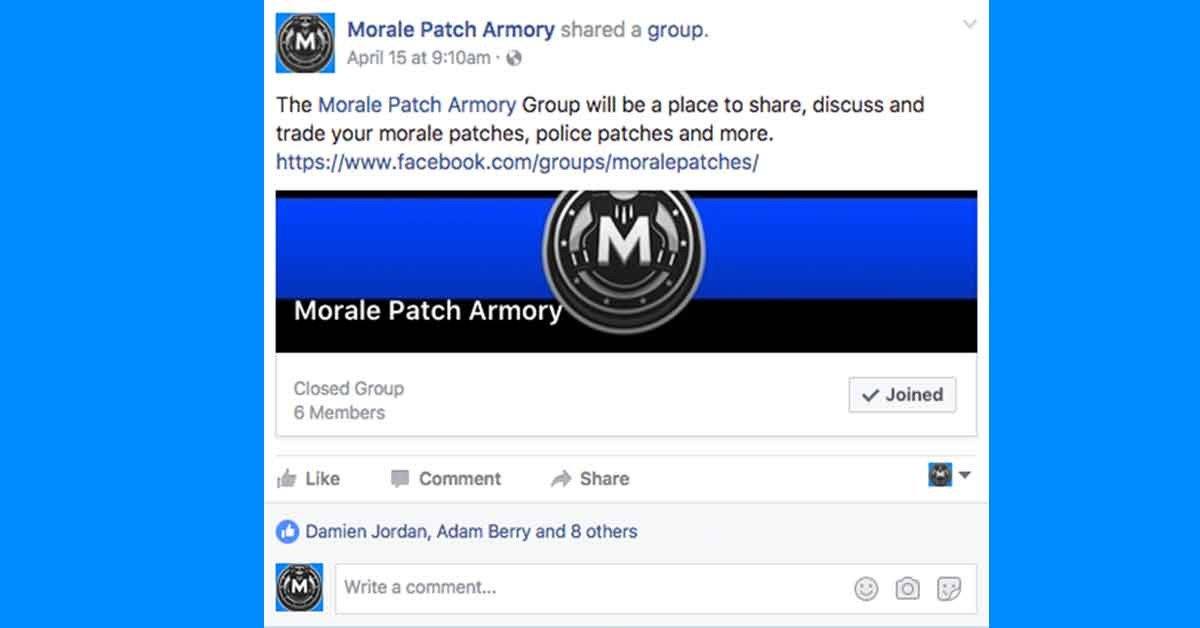 Morale Patch Armory Facebook Group