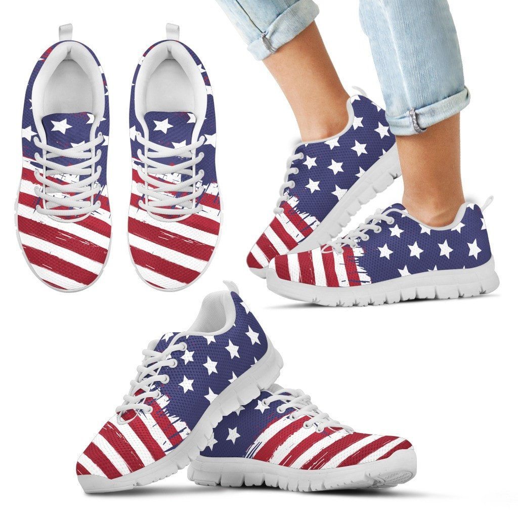 Freedom Feet Sneakers Custom Shoes Morale Patch® Armory Kid's Sneakers - White - Kid's Sneakers 11 CHILD (EU28) 