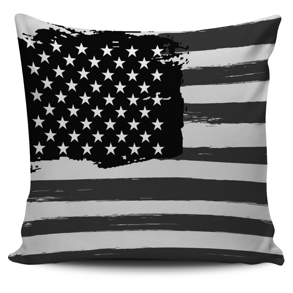 Old Glory Pillow Covers Patriot Pillow Case Morale Patch® Armory B&W Distressed 