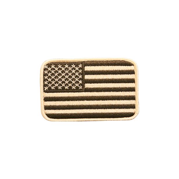 American Flag Embroidered Patch Morale Patch® Armory Tan 