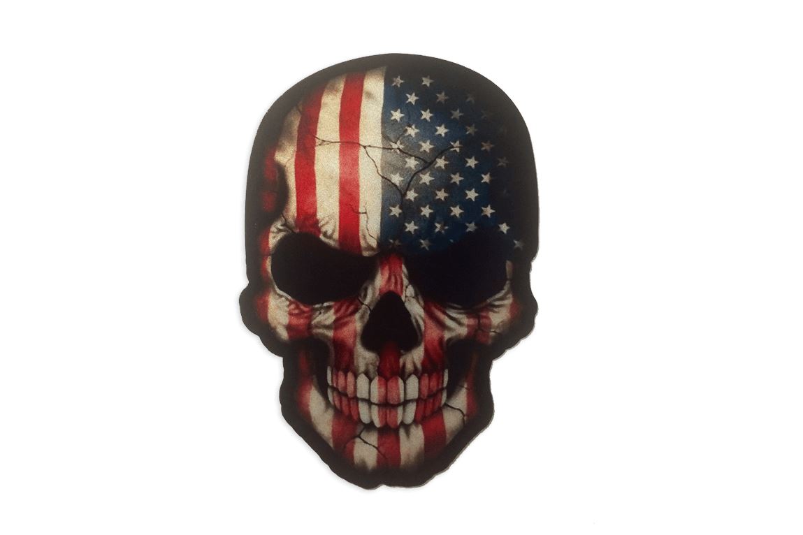 American Skull Sticker/Decal Morale Patch® Armory 