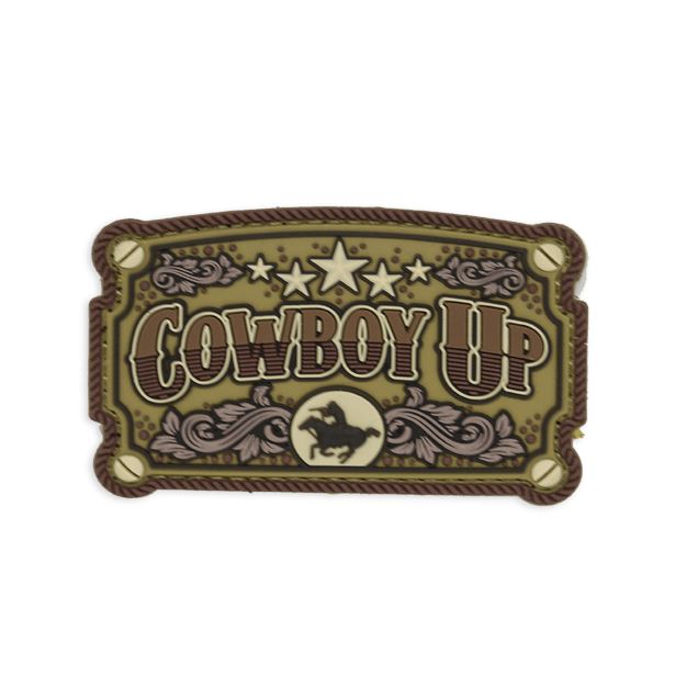 Cowboy Up PVC Patch Morale Patch® Armory Desert 