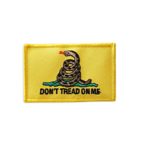 Don't Tread On Me Embroidered Patch Morale Patch® Armory Yellow 