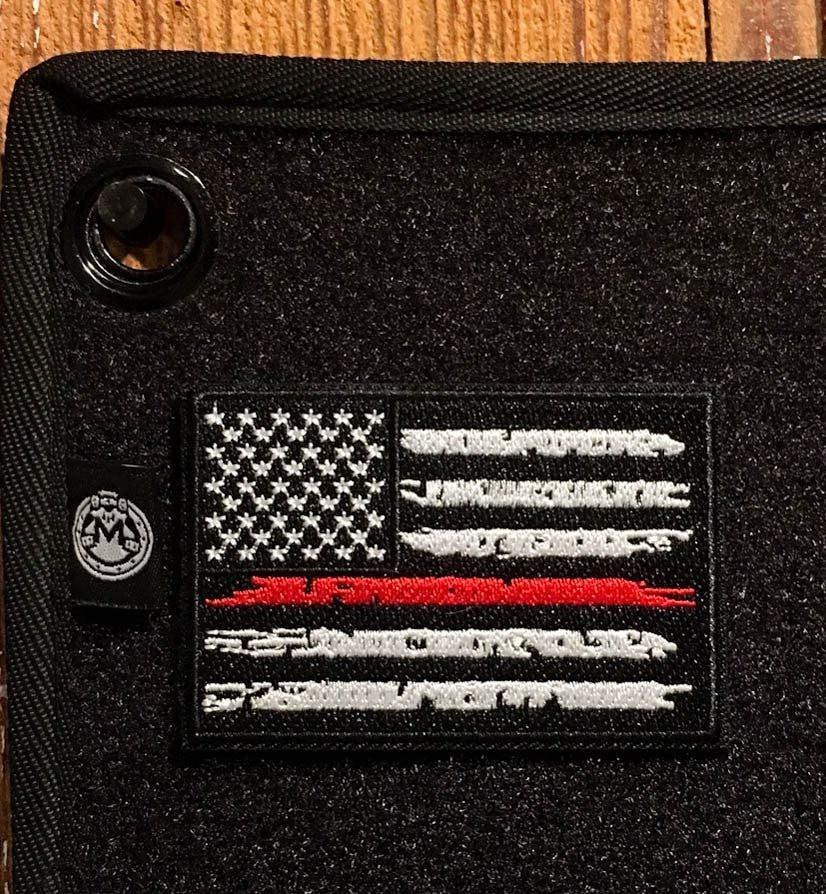 Thin Red Line Embroidered Patch Morale Patch® Armory 