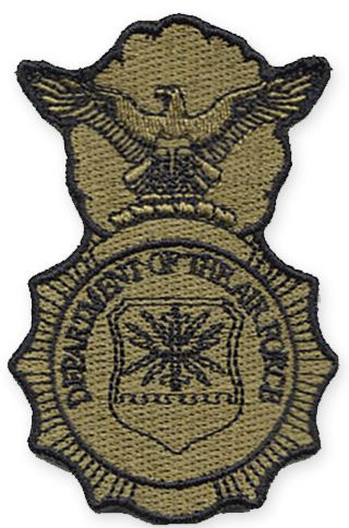 USAF Security Forces Badge Patch Embroidered Patch Morale Patch® Armory Multicam 