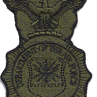 USAF Security Forces Badge Patch Embroidered Patch Morale Patch® Armory OD Green 