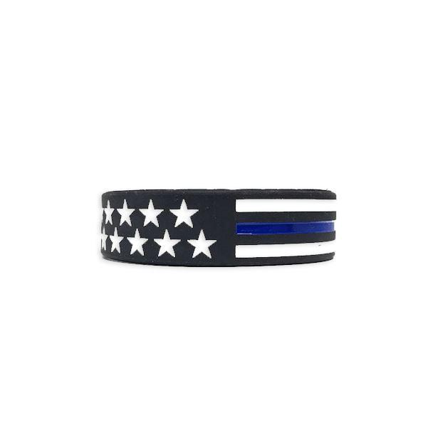 Thin Blue Line American Flag Bracelet Bracelet Morale Patch® Armory 1 Thin Blue Line 