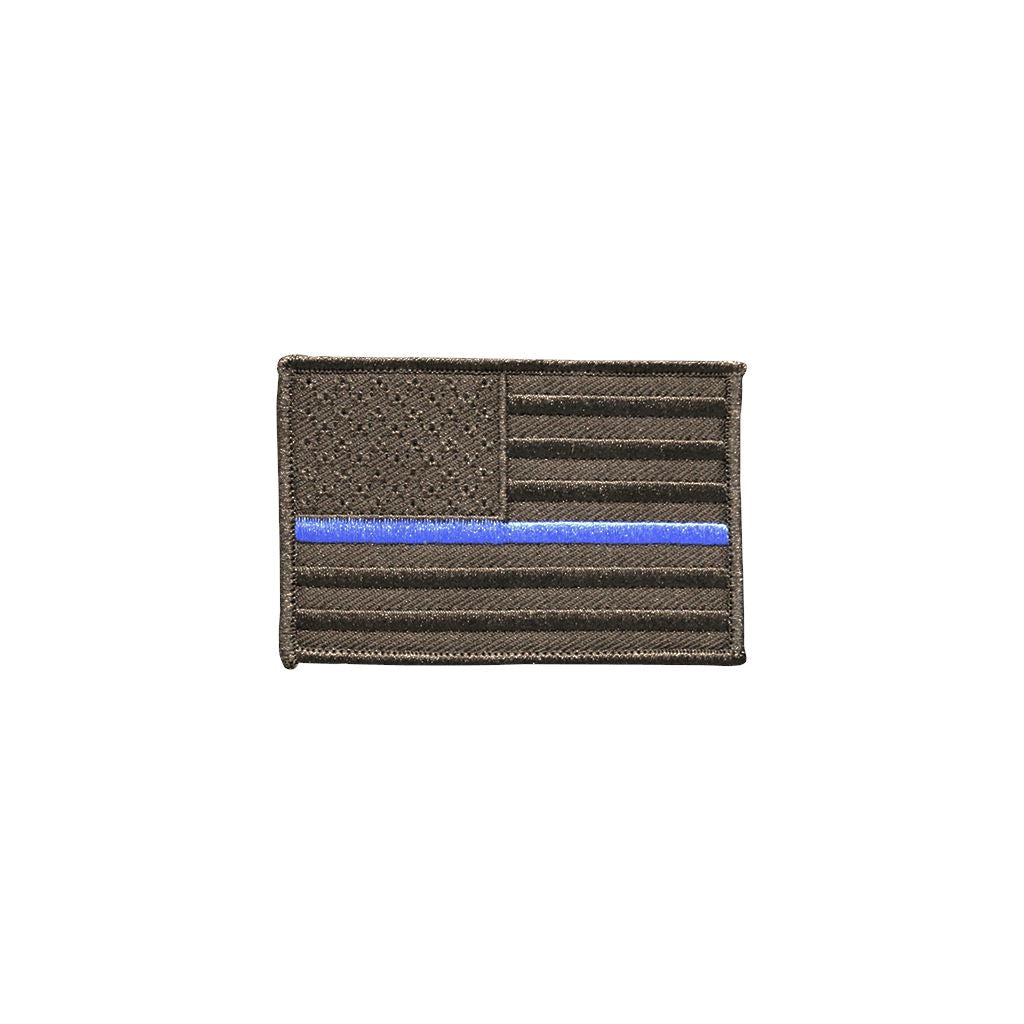 Thin Blue Line Blackout Edition Embroidered Patch Morale Patch® Armory 