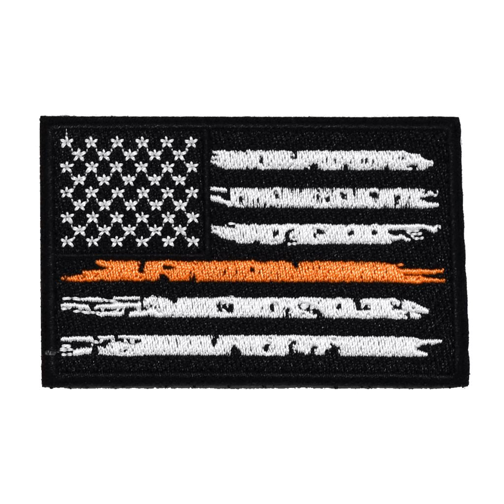 Thin Orange Line Flag Embroidered Patch Morale Patch® Armory 