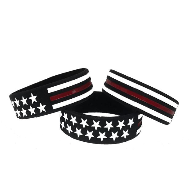 Thin RED Line American Flag Bracelet Bracelet Morale Patch® Armory 