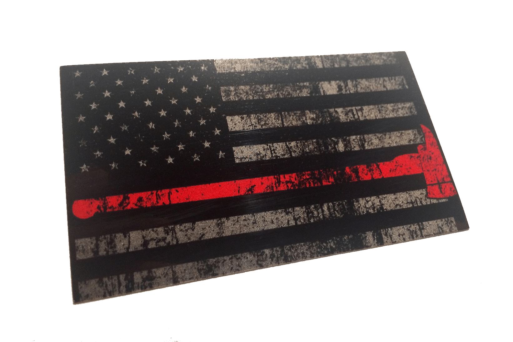 Thin Red Line Flag With Axe Sticker/Decal Morale Patch® Armory 