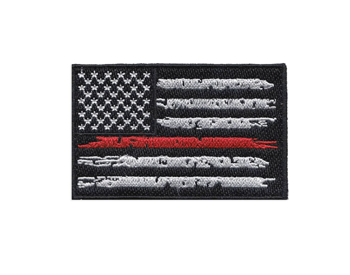 Thin Red Line Embroidered Patch Morale Patch® Armory 