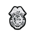 US Army Military Police Badge PVC Patch Morale Patch® Armory Black and White 