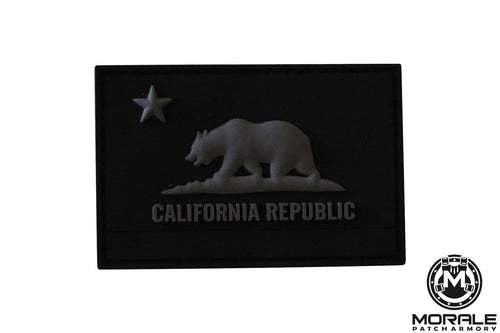 California State Flag 'Murdered' PVC Patch Morale Patch® Armory 