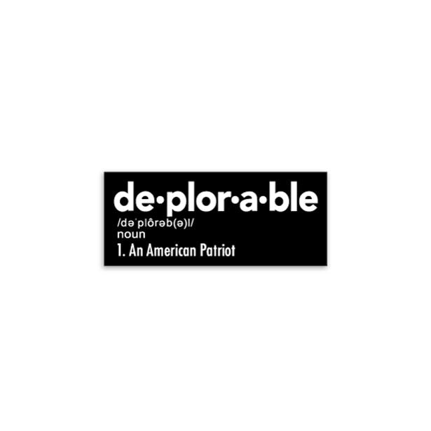 Deplorable Sticker Sticker/Decal Morale Patch® Armory 