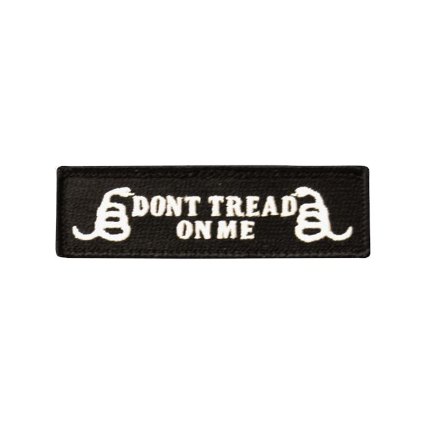 Don't Tread On Me Embroidered Patch Morale Patch® Armory Black 