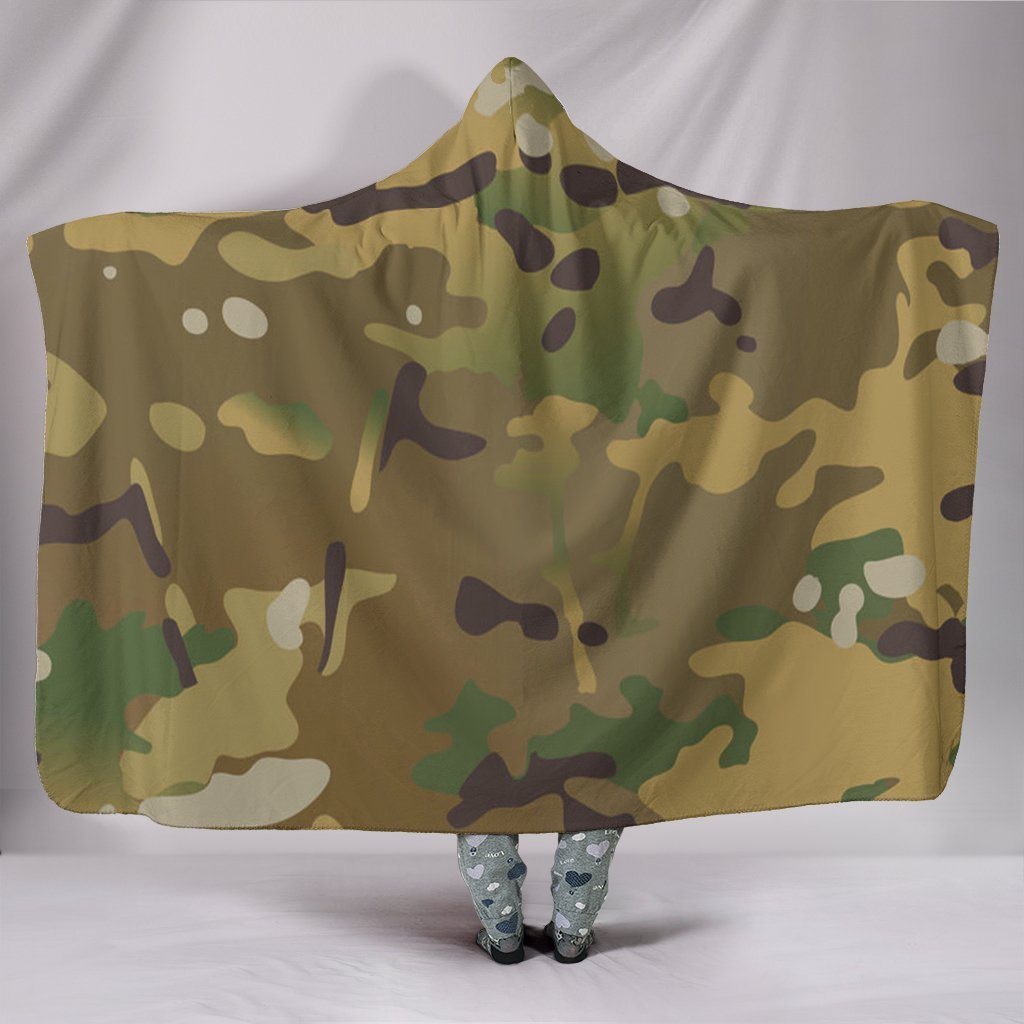 Multicam Hooded Blanket Hooded Blanket Morale Patch® Armory Hooded Blanket - Multicam Hooded Blanket Youth 60"x45" 