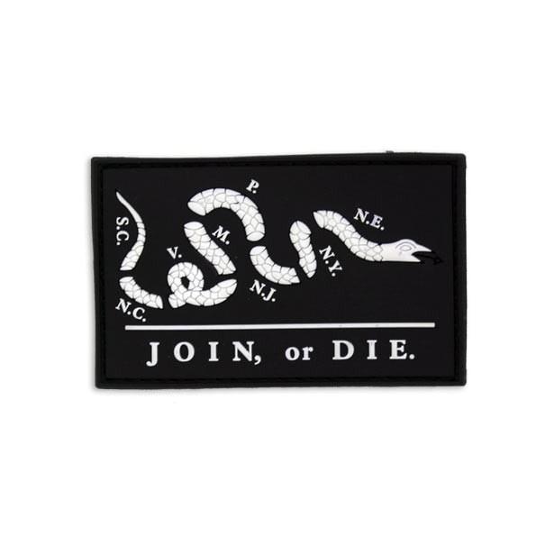 Join or Die PVC Patch Morale Patch® Armory White 