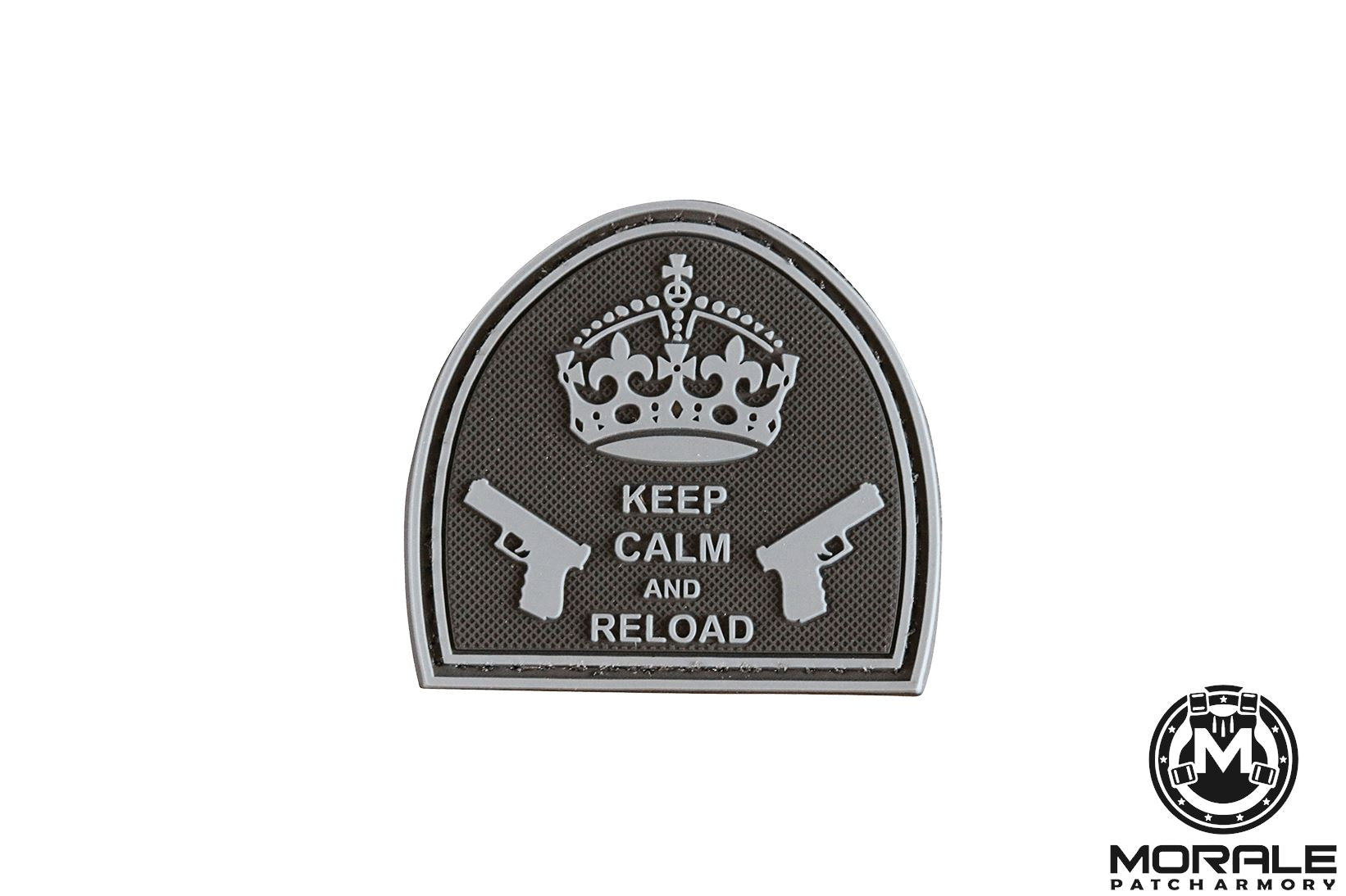 Keep Calm And Reload PVC Patch Morale Patch® Armory 