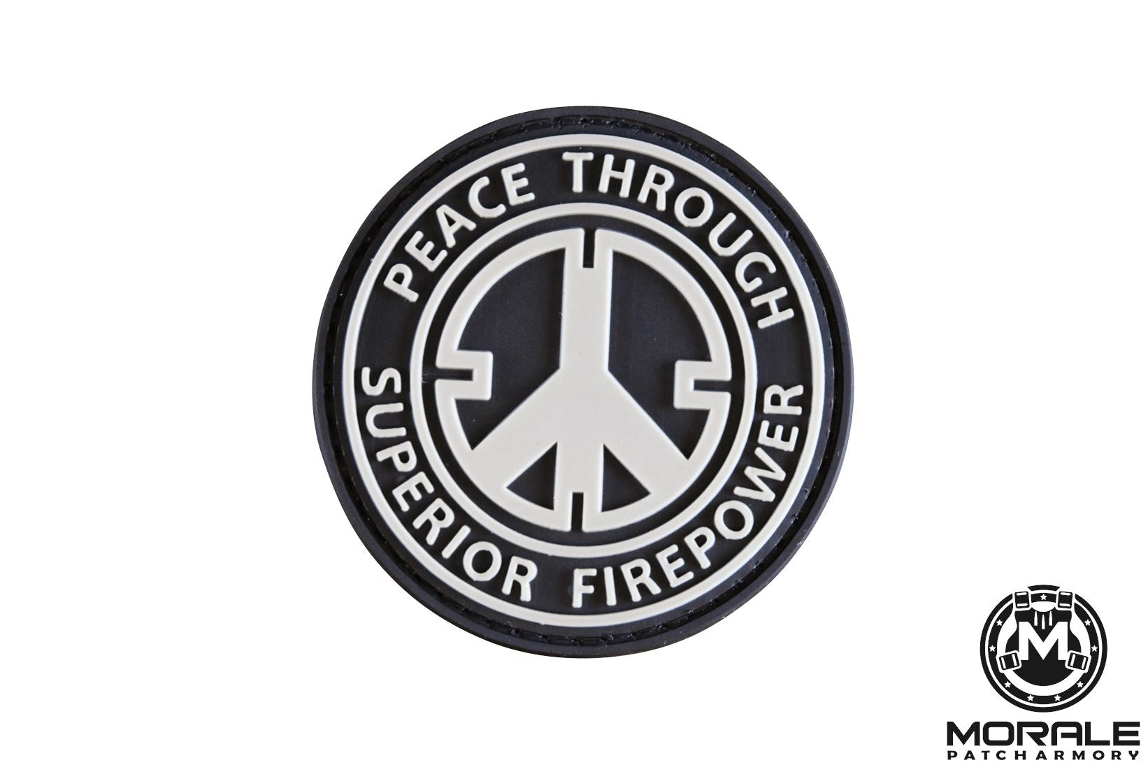 Peace Through Superior Firepower PVC Patch Morale Patch® Armory 