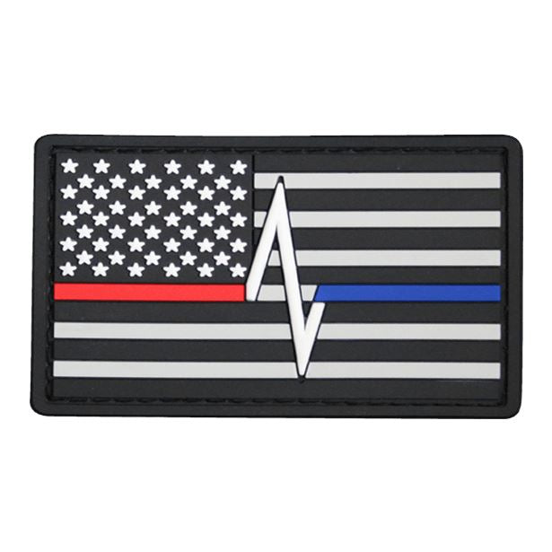 Thin Blue/Red Line PVC Patch Morale Patch® Armory 